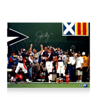 Icons John Elway gesigneerde Denver Broncos foto