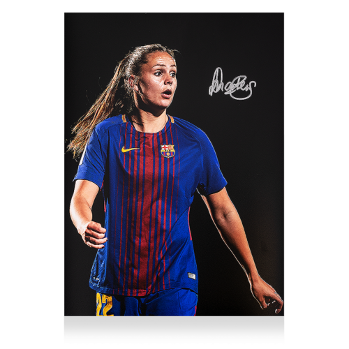 Icons Lieke Martens gesigneerde FC Barcelona foto
