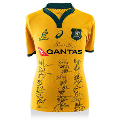Team gesigneerd Australië rugby shirt 2018