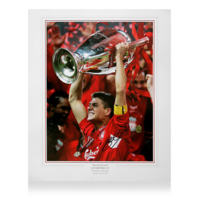 Icons Steven Gerrard gesigneerde Liverpool FC foto 2005