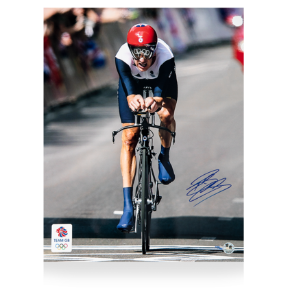 Bradley Wiggins gesigneerde Team GB foto