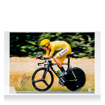 Bradley Wiggins gesigneerde Limited Edition foto
