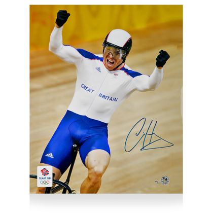 Chris Hoy gesigneerde Team GB foto