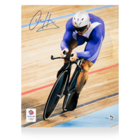 Icons Chris Hoy gesigneerde Team GB foto 2004