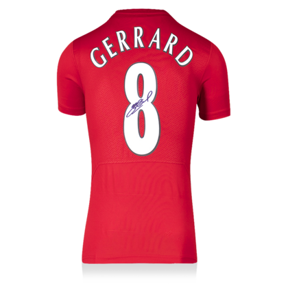 Steven Gerrard gesigneerd Liverpool FC shirt 2005
