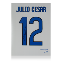 Icons Julio Cesar gesigneerde Internazionale foto