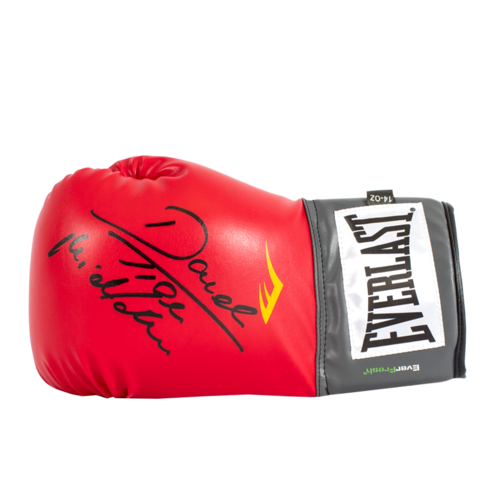 Icons Dariusz Michalczewski gesigneerde bokshandschoen