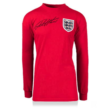 Geoff Hurst gesigneerd Engeland shirt 1966