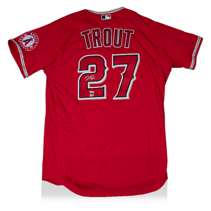 Mike Trout gesigneerd Los Angeles Angels shirt 2020