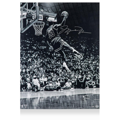 Michael Jordan gesigneerde Chicago Bulls foto