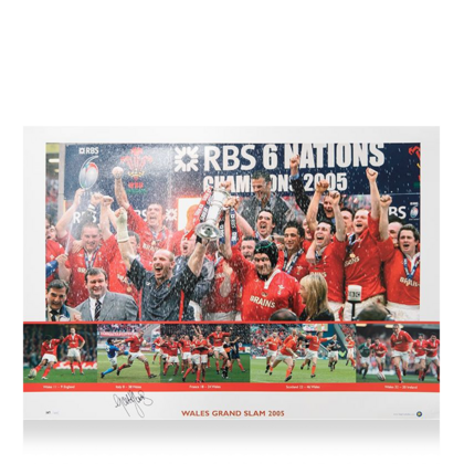 Gareth Thomas gesigneerde Wales foto