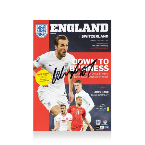 Icons Wayne Rooney gesigneerd Engeland boek