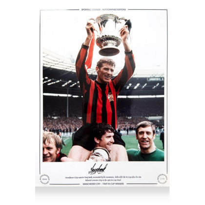 Tony Book gesigneerde Manchester City foto