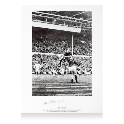 Pat Crerand gesigneerde Manchester United foto