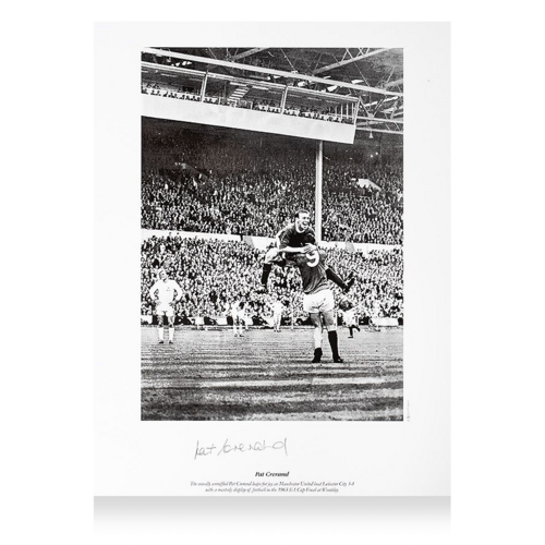 Icons Pat Crerand gesigneerde Manchester United foto