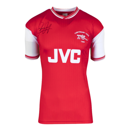 Liam Brady gesigneerd Arsenal shirt