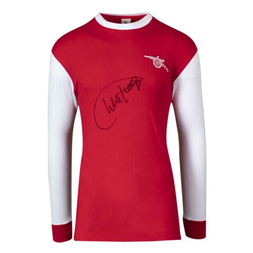 Icons Charlie George gesigneerd Arsenal shirt 1970-71