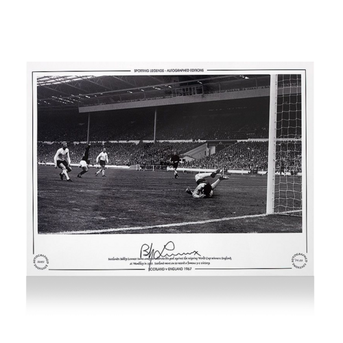 Icons Bobby Lennox gesigneerde Schotland foto