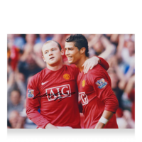 Icons Wayne Rooney gesigneerde Manchester United foto