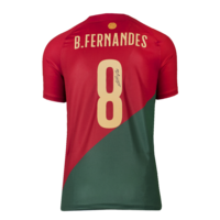 Icons Bruno Fernandes gesigneerd Portugal shirt 2022-23