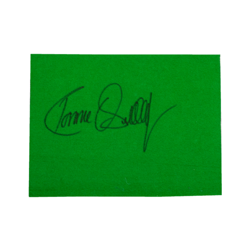 Icons Ronnie O'Sullivan gesigneerd snookertafel laken