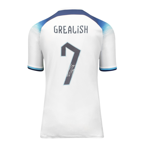 Icons Jack Grealish gesigneerd Engeland shirt 2022-23