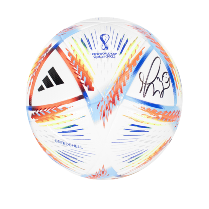 Marco Materazzi gesigneerde voetbal