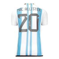 Icons Alexis Mac Allister gesigneerd Argentinië shirt 2022-23