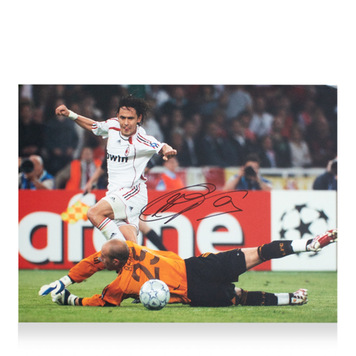 Icons Filippo Inzaghi gesigneerde AC Milan foto 2007