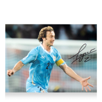 Icons Diego Lugano gesigneerde Uruguay foto