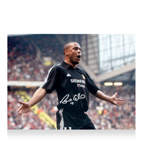 Icons Ronaldo gesigneerde Real Madrid foto