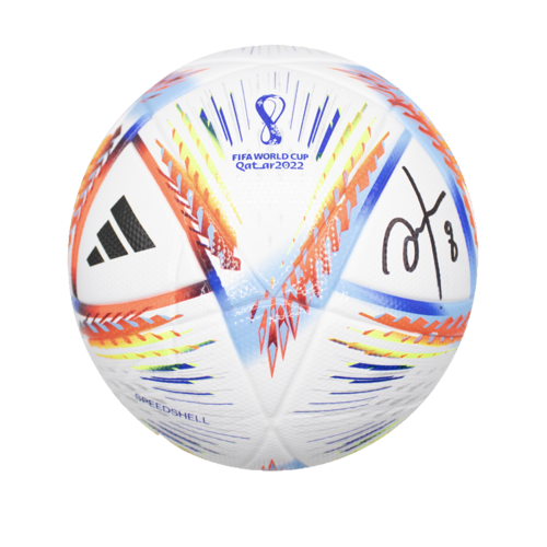 Icons Hristo Stoichkov gesigneerde voetbal