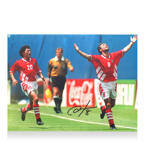 Icons Hristo Stoichkov gesigneerde Bulgarije foto 1994