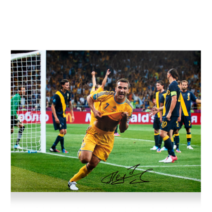 Andriy Shevchenko gesigneerde Ukraine foto 2012