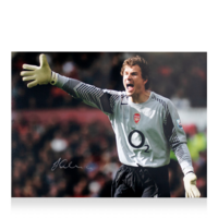 Icons Jens Lehmann gesigneerde Arsenal foto