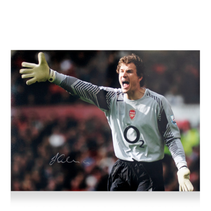 Jens Lehmann gesigneerde Arsenal foto