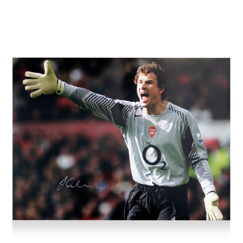 Icons Jens Lehmann gesigneerde Arsenal foto