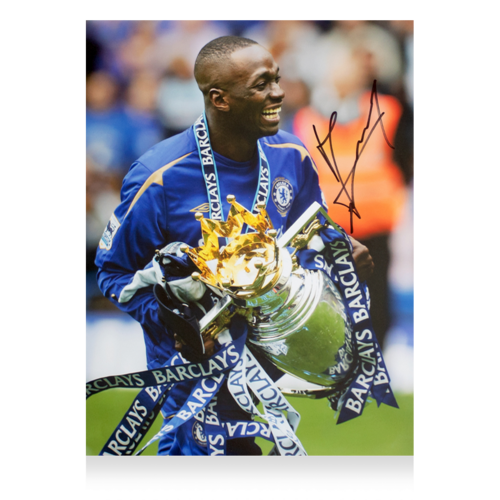 Icons Claude Makelele gesigneerde Chelsea foto 2005-06