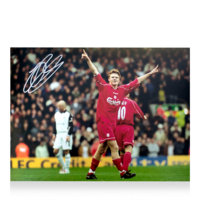 Icons John Arne Riise gesigneerde Liverpool FC foto