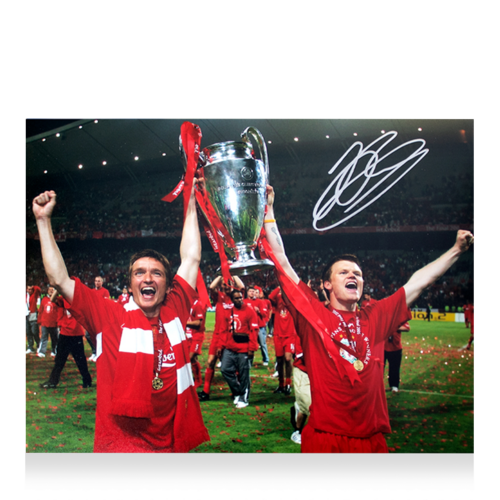 Icons John Arne Riise gesigneerde Liverpool FC foto 2005
