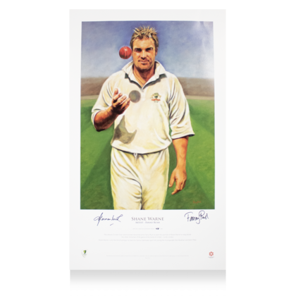 Shane Warne gesigneerde Australië foto