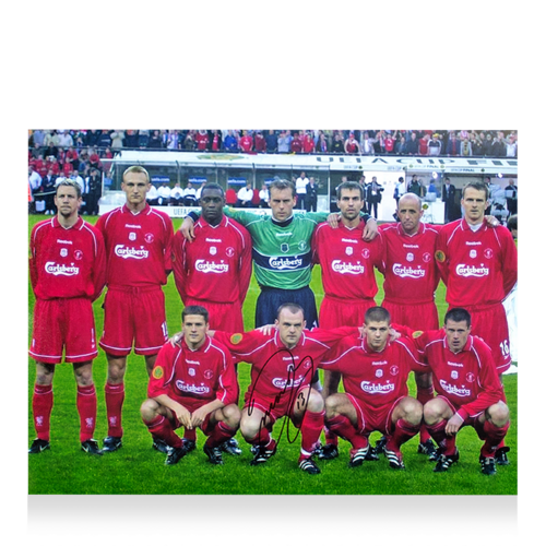 Icons Danny Murphy gesigneerde Liverpool FC foto 2001