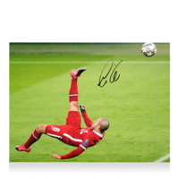 Icons Thiago Alcantara gesigneerde Liverpool FC foto