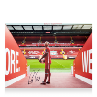 Icons Thiago Alcantara gesigneerde Liverpool FC foto
