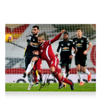 Icons Thiago Alcantara gesigneerde Liverpool FC foto