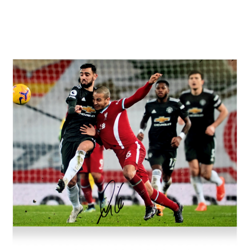 Icons Thiago Alcantara gesigneerde Liverpool FC foto