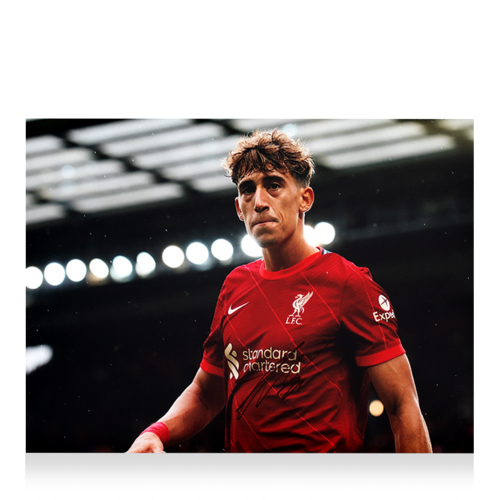 Icons Konstantinos Tsimikas gesigneerde Liverpool FC foto