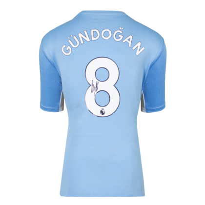 Ilkay Gundogan gesigneerd Manchester City shirt 2021-22