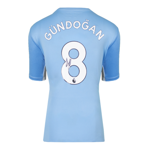 Icons Ilkay Gundogan gesigneerd Manchester City shirt 2021-22