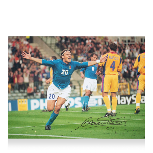 Icons Francesco Totti gesigneerde Italië foto 2000
